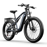 shengmilo MX05 Electric Mountain Bike 500W,Top Speed 15 mph, 60 km range, 840 watt-hours, 26’ - grey