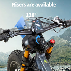 BURCHDA RX80 Dual Motor 2000W Electric Mountain Bike, 26-inch 4.0 Fat Tyres, 48V 20Ah Battery, Hydraulic Brakes with 7-Speed Gears