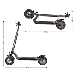 iscooter ix3 Adult Electric Scooter: 800W, 40km range, 48V10Ah, all-terrain e-scooter with smart app control and 150 kg weight