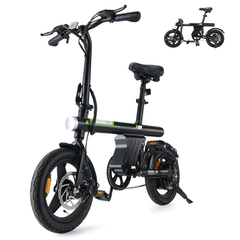 U1 Mini Folding Electric Bike 14-inch, 500W, 36V 7.8Ah, 40km range, portable city e-bike for men and women