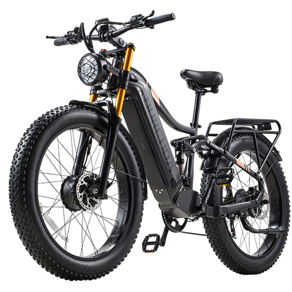 BURCHDA HC26 2500W Dual Motor Fat Tire EBike, 48V30AH Long Range,26Inch MTB Electric Bicycle for Adults,Off-Road,City Commuting