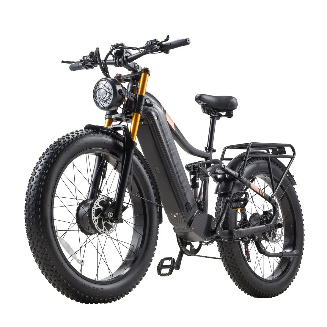 BURCHDA HC26 2500W Dual Motor Fat Tire EBike, 48V30AH Long Range,26Inch MTB Electric Bicycle for Adults,Off-Road,City Commuting