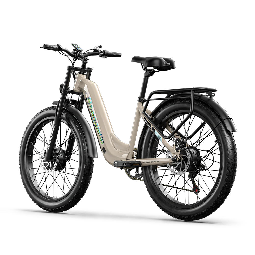 shengmilo Electric Mountain Bike S700 Dual Motor 2000WTop Speed 15 mph, 60 km range, 840 watt-hours, 26’ - grey