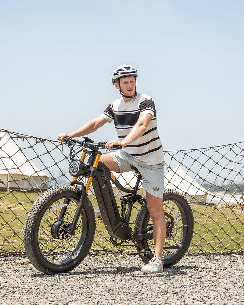 BURCHDA HC26 2500W Dual Motor Fat Tire EBike, 48V30AH Long Range,26Inch MTB Electric Bicycle for Adults,Off-Road,City Commuting